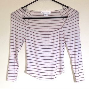Cooperative Stripe Crop Top